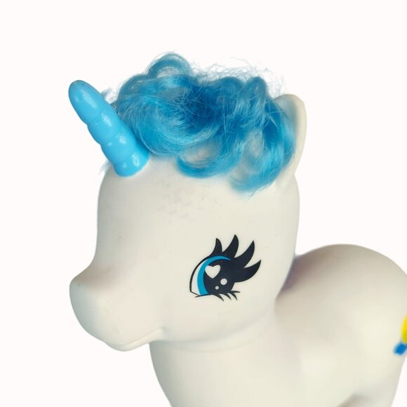 Gi-Go Wonder Pony Land Jumbo White Unicorn Toy With Colorful Mane SML-16-B1 - Picture 2 of 4